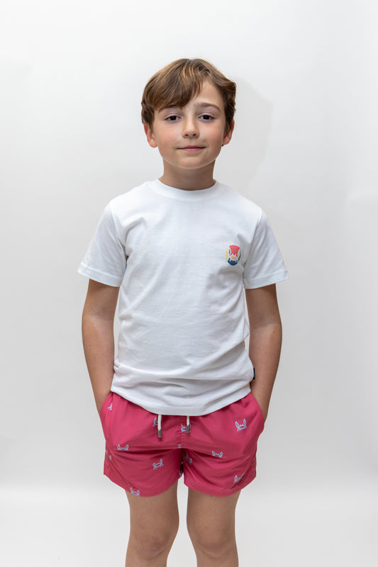 Camiseta Infantil Circulo Multicolor Blanca | Formentera