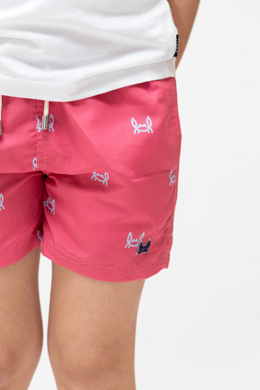 Bañador Infantil Cangrejito Fresa