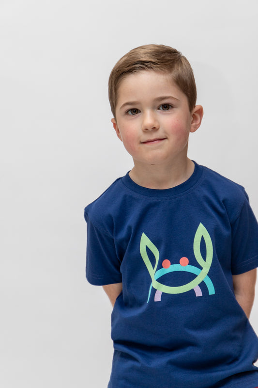 Camiseta Infantil Cangrejito Multicolor | Mykonos