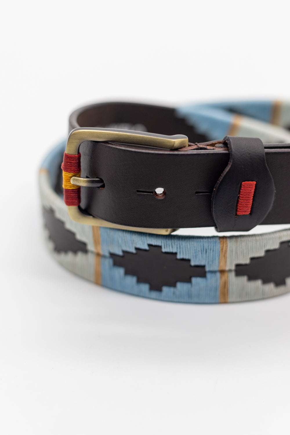 Cinturón piel argentino Celeste