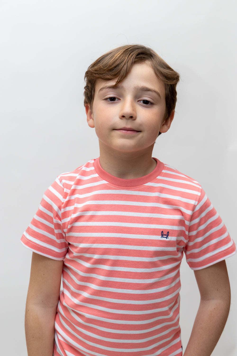 Camiseta Infantil Rayas Coral | Marsella