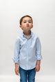 Camisa Infantil Oxford Raya Celeste | Córdoba