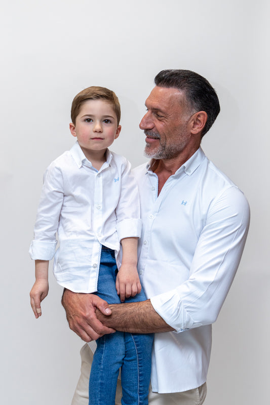 Camisa Infantil Oxford Lisa Blanca | Ronda