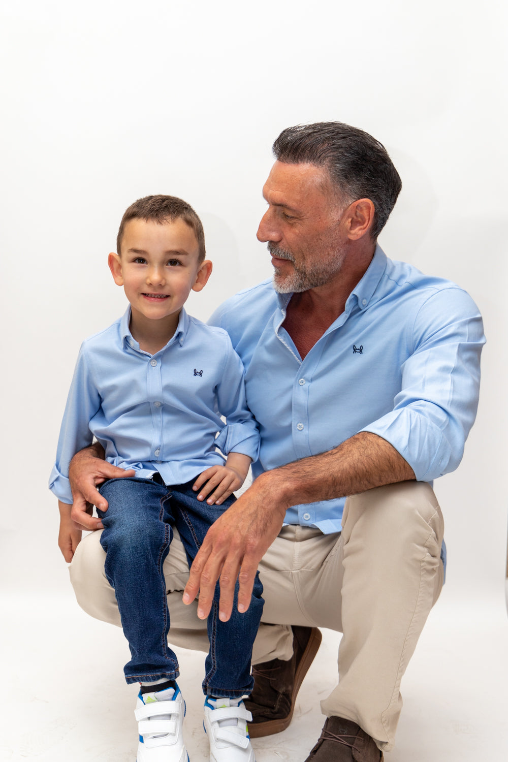 Camisa Infantil Oxford Lisa Celeste | Ronda