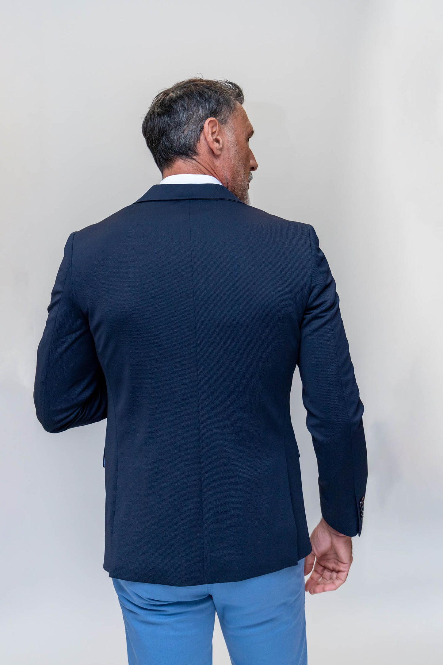 Americana Estructura Azul Marino