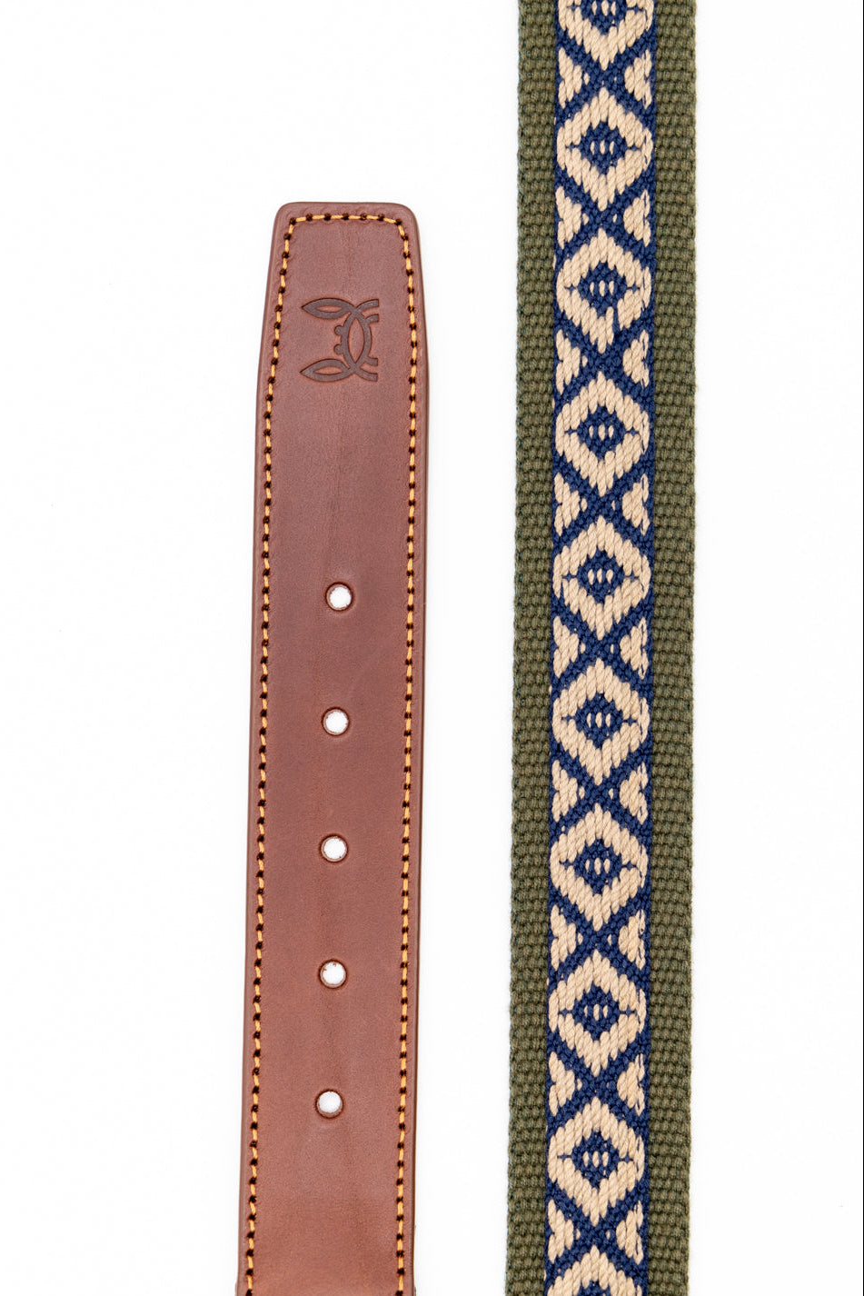 Cinturón lona étnico | Verde