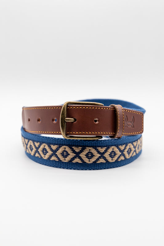 Cinturón lona étnico | Azul
