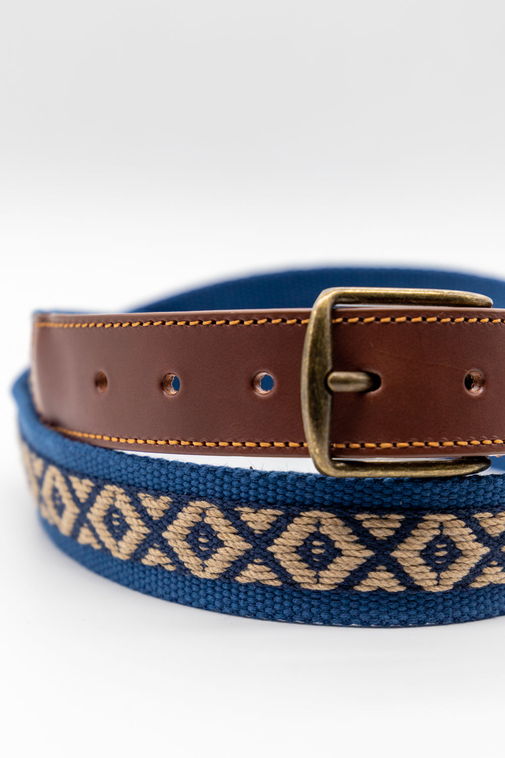 Cinturón lona étnico | Azul