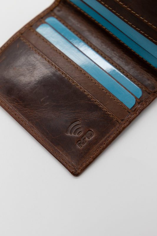 Cartera Cuero Marrón Claro