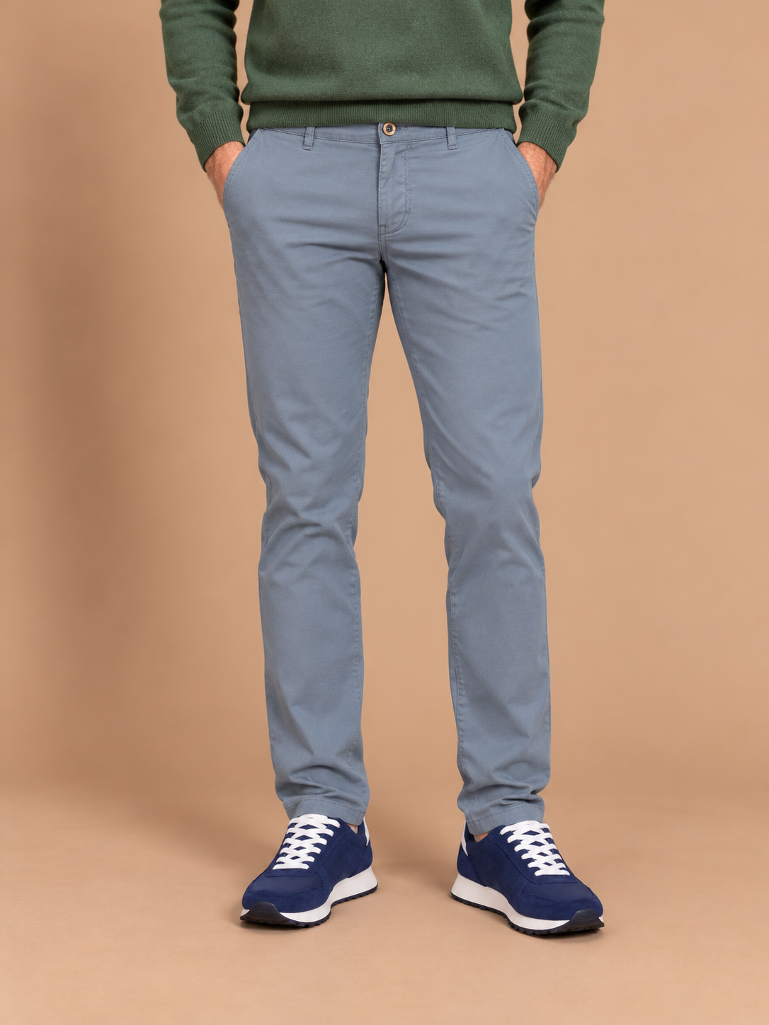 Pantalón Chino Elástico Gris | Jesulín