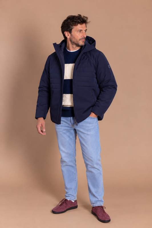 Veste technique à capuche bleu marine | Annapurna
