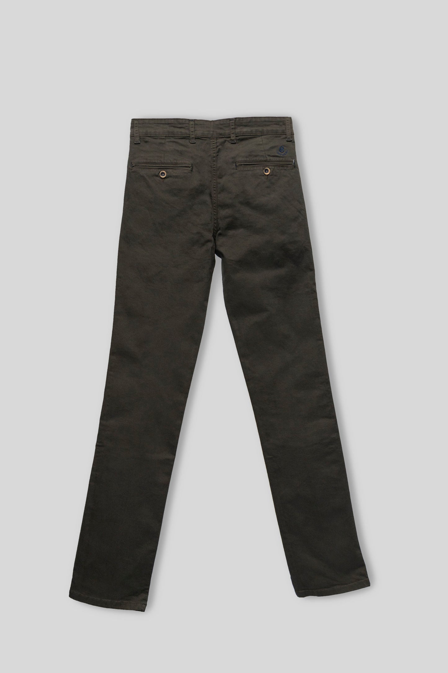 Pantalón Chino Elástico Verde Kaki