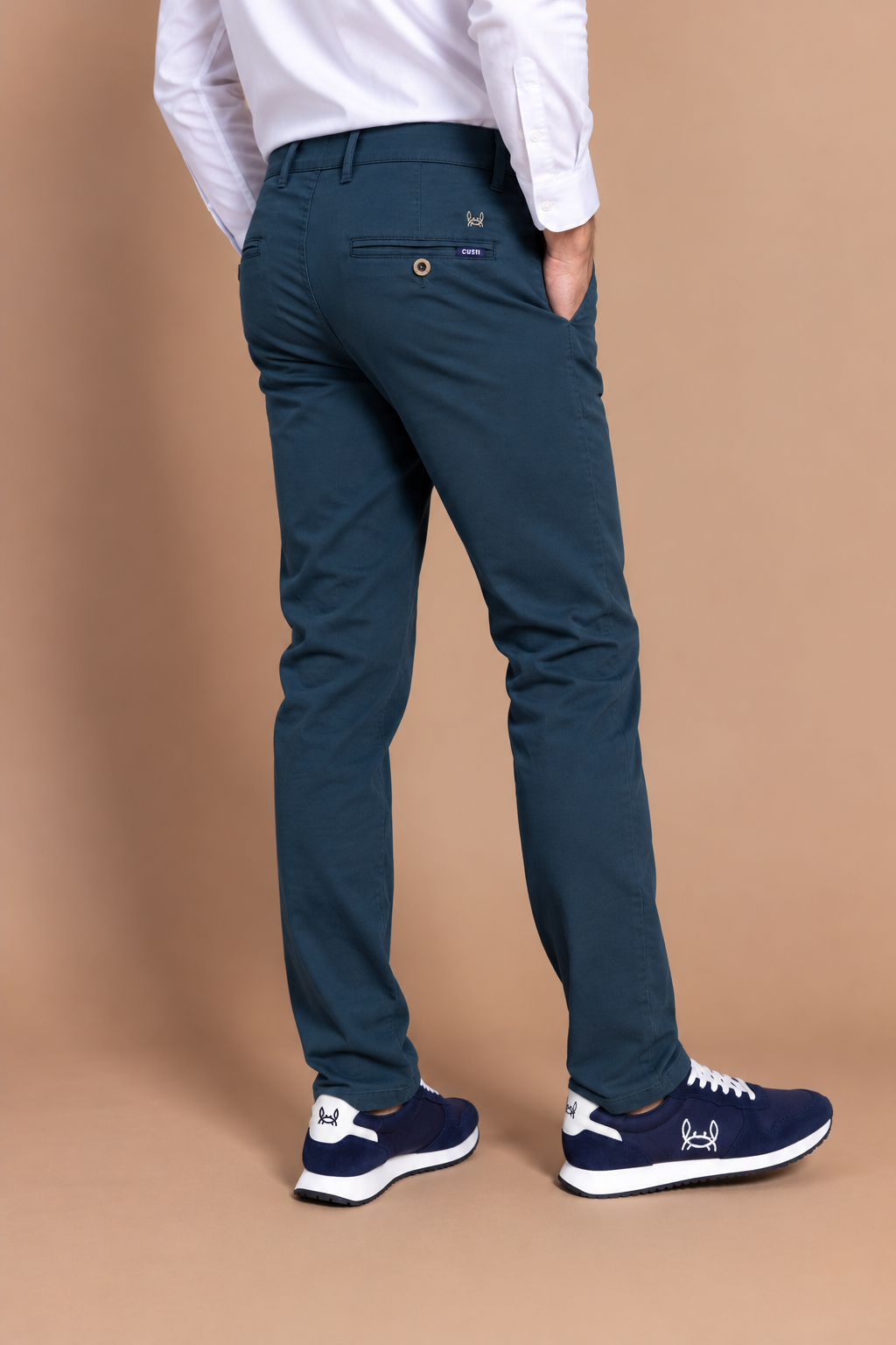 Pantalón Chino Elástico Petróleo | Jesulín