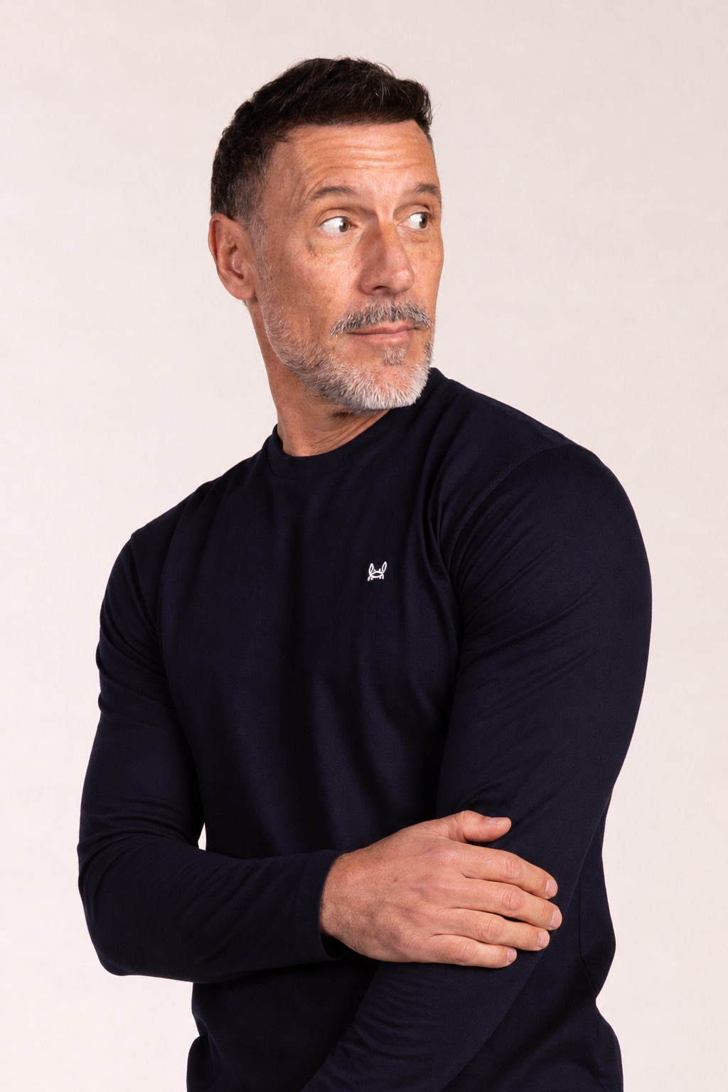 Camiseta Manga Larga Azul Marino
