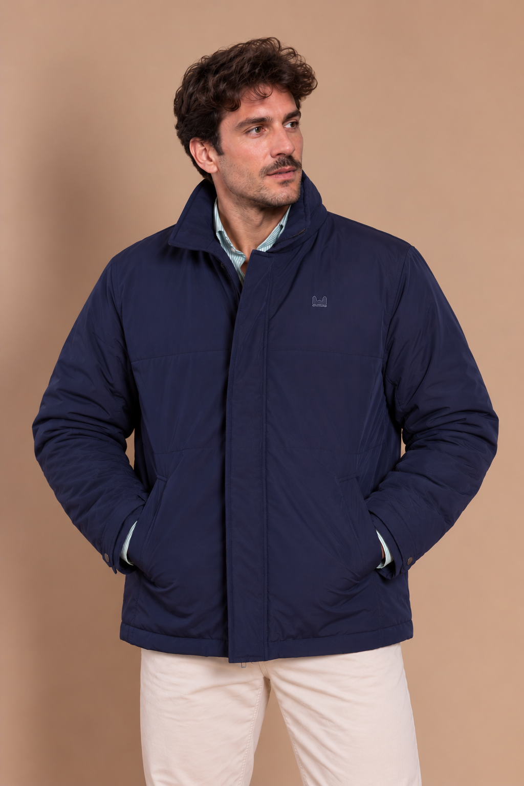 Blouson bomber bleu marine | Fuji