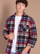 Sobrecamisa Franela Rojo Azul