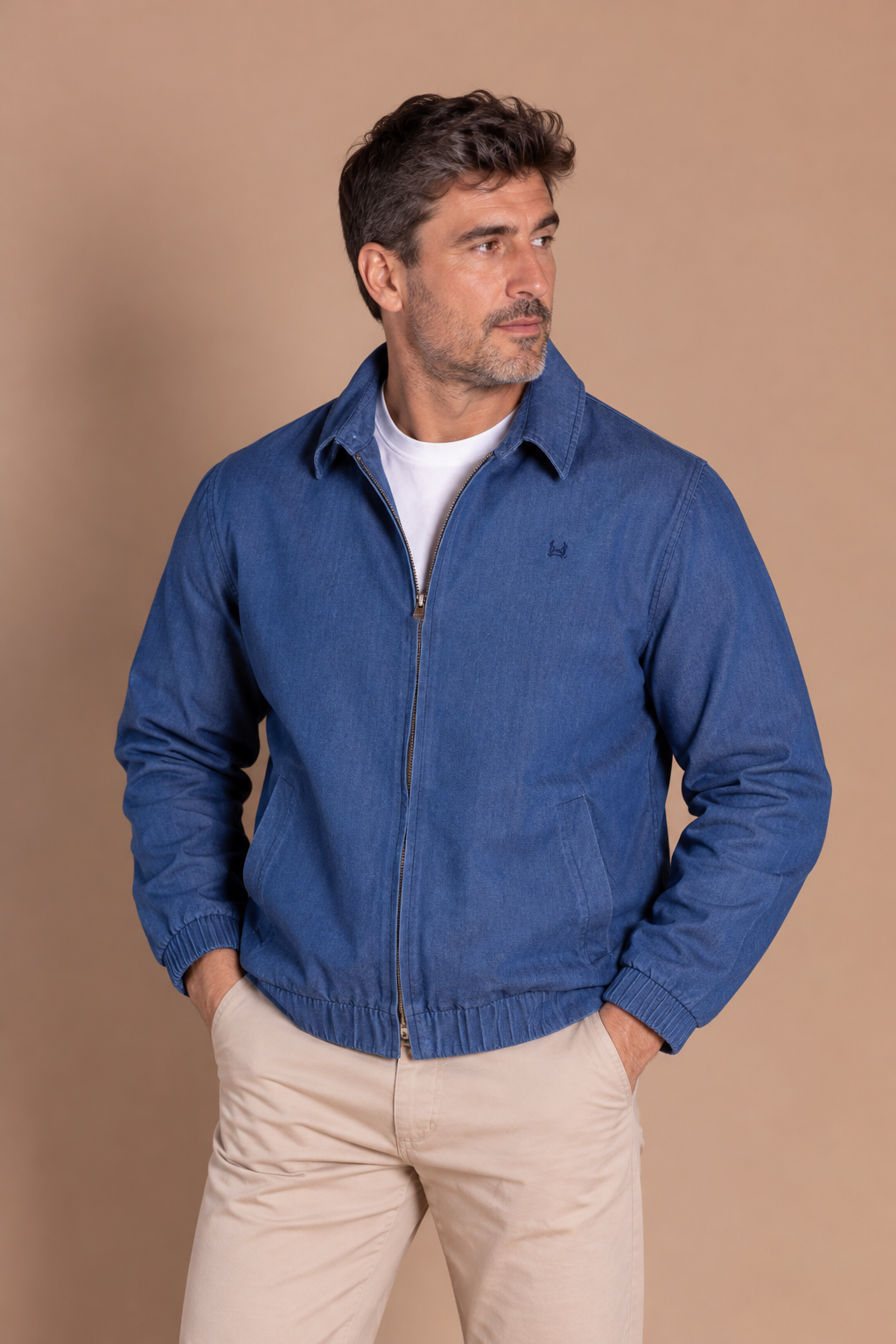 Veste en jean bleu moyen | Veleta