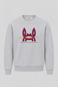 Sudadera Bordada Gris
