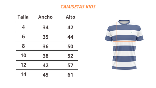 Camiseta Infantil Rayas Roja | Marsella
