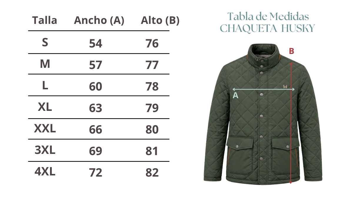 Chaqueta Husky Rombos Verde