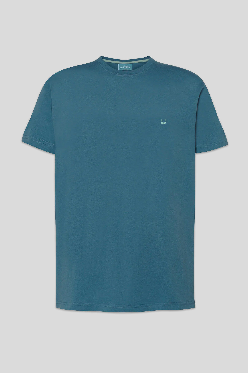 Camiseta básica verde azulado