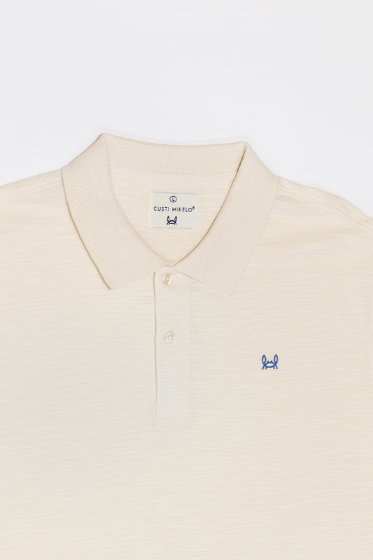 Polo Estructura Piqué Crema | Adrián