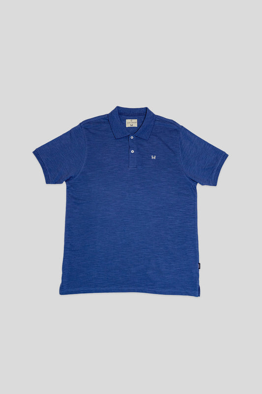 Polo Estructura Piqué Azul Indigo | Adrián