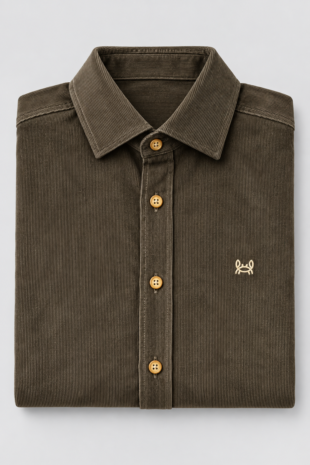 Camisa micropana verde kaki