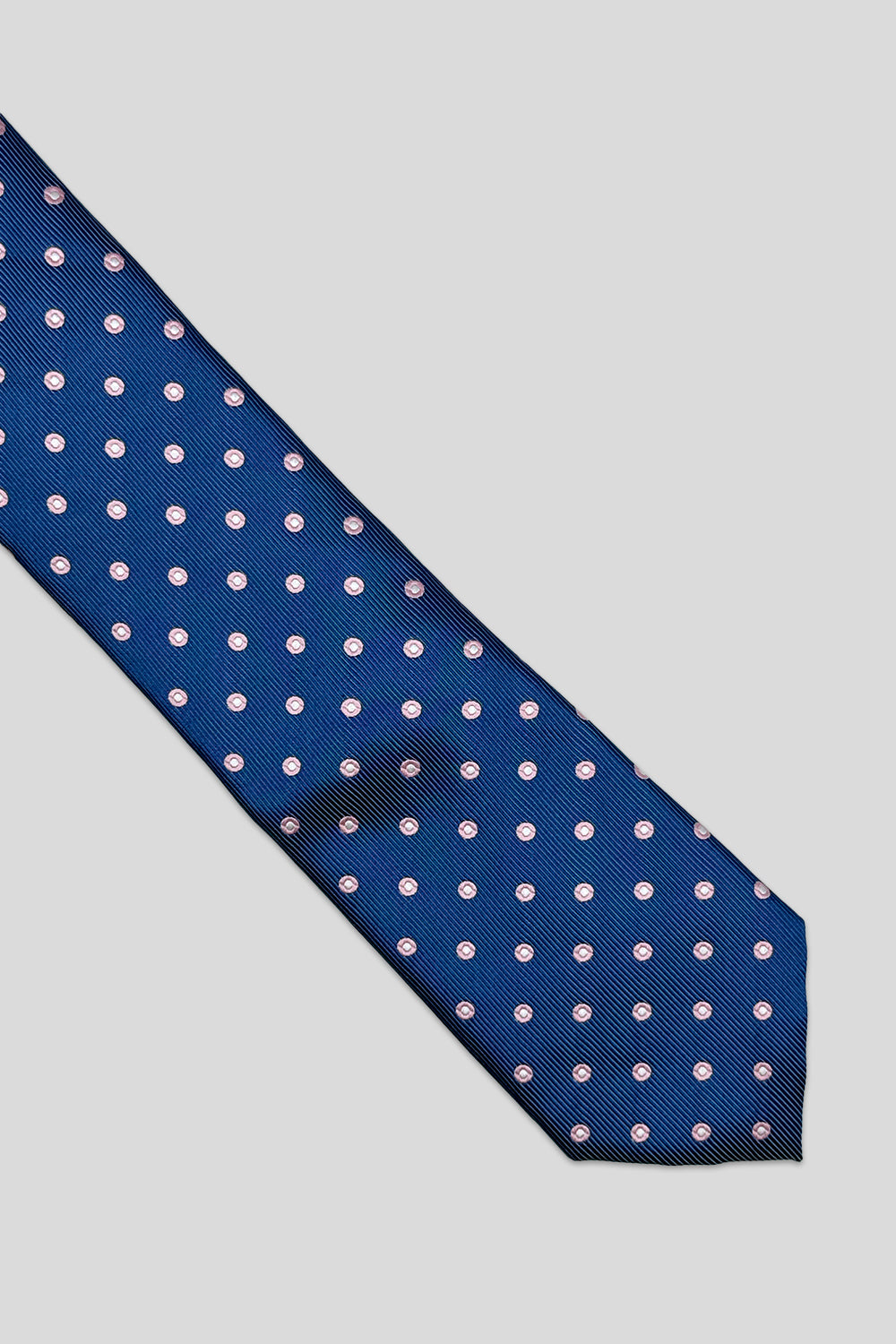 Corbata puntos azul