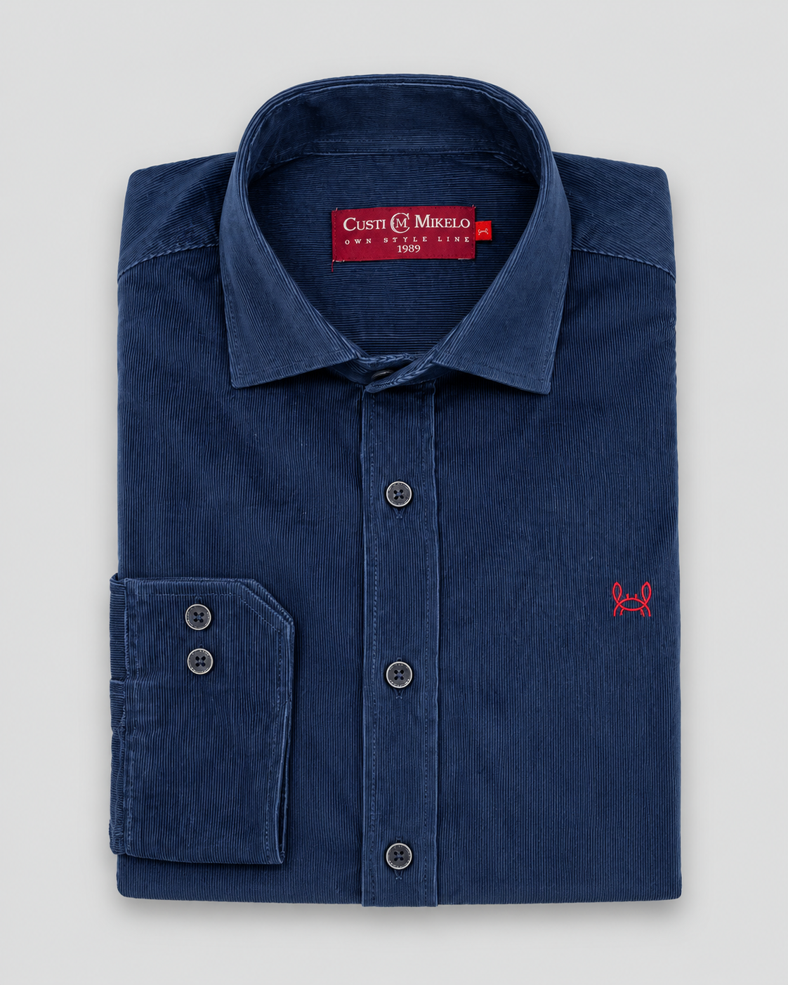 Camisa micropana marino