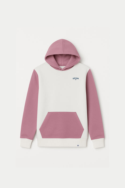 Sudadera Capucha Beige Rosa | Bali