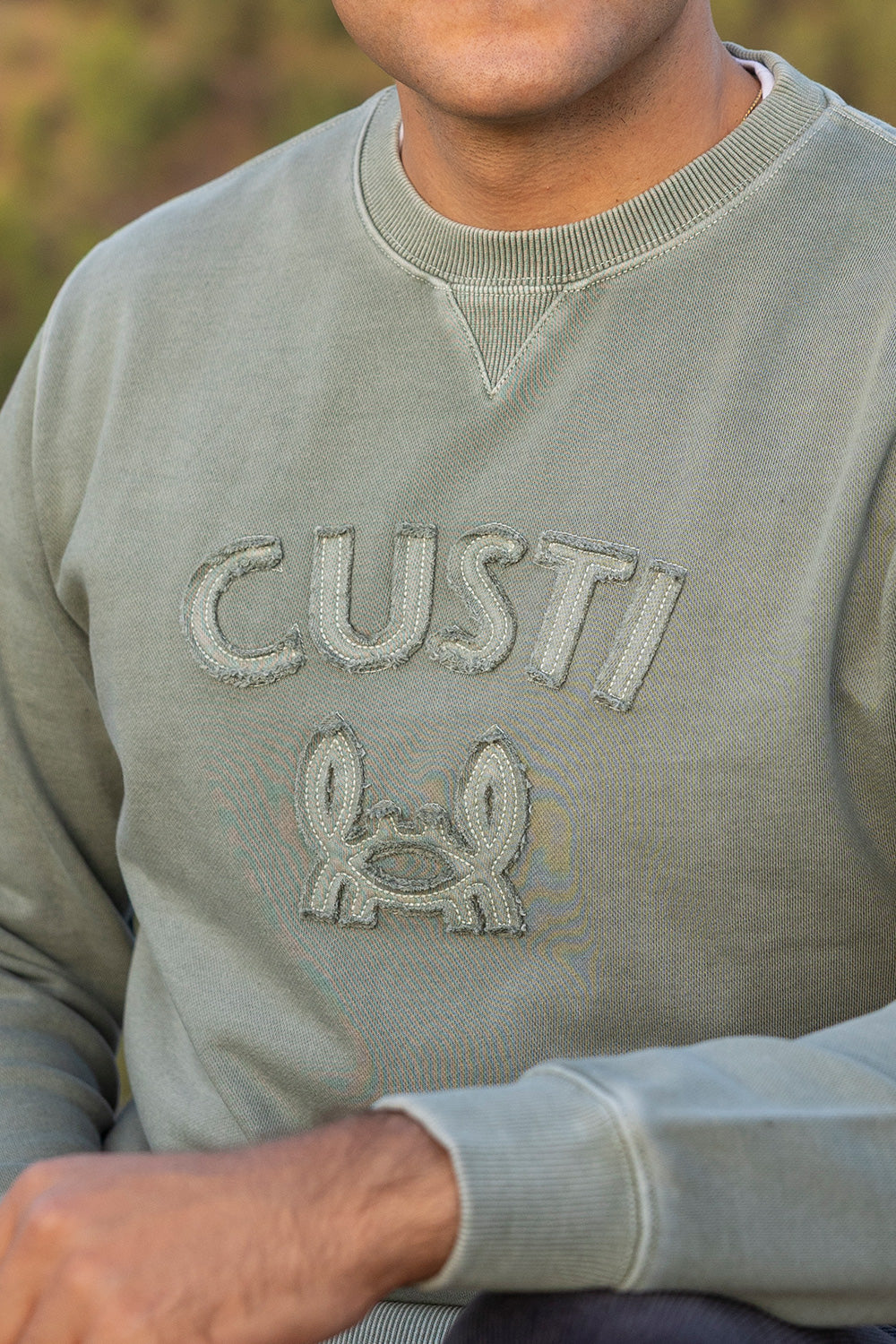 Sudadera Lavada Cangrejito Verde Kaki | Bari