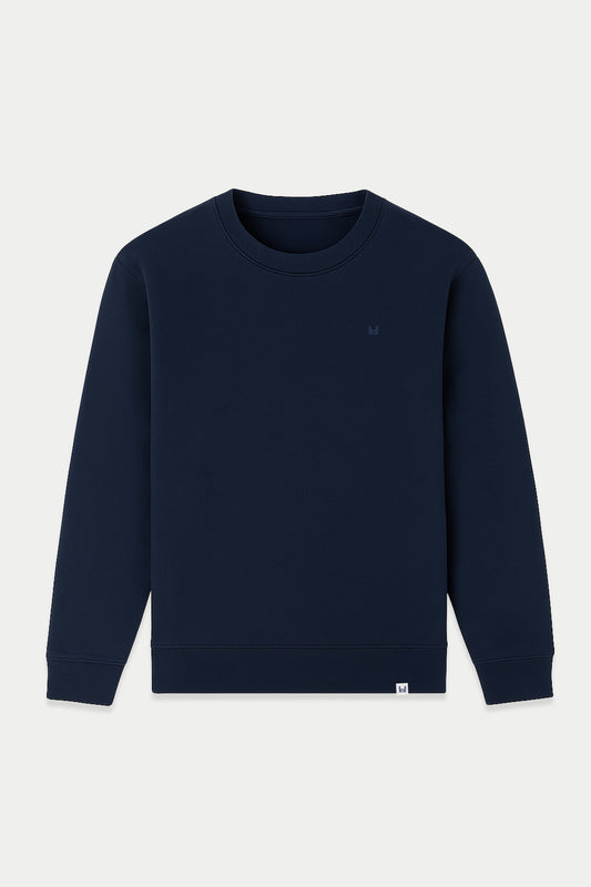 Sudadera Tacto Melocotón | Azul Marino