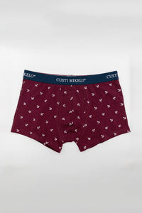 Boxer Anclas Granate