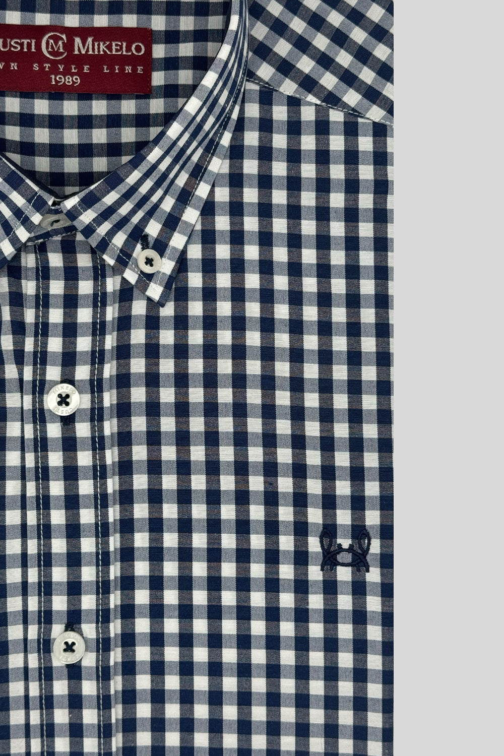 Camisa Cuadro Vichy Navy