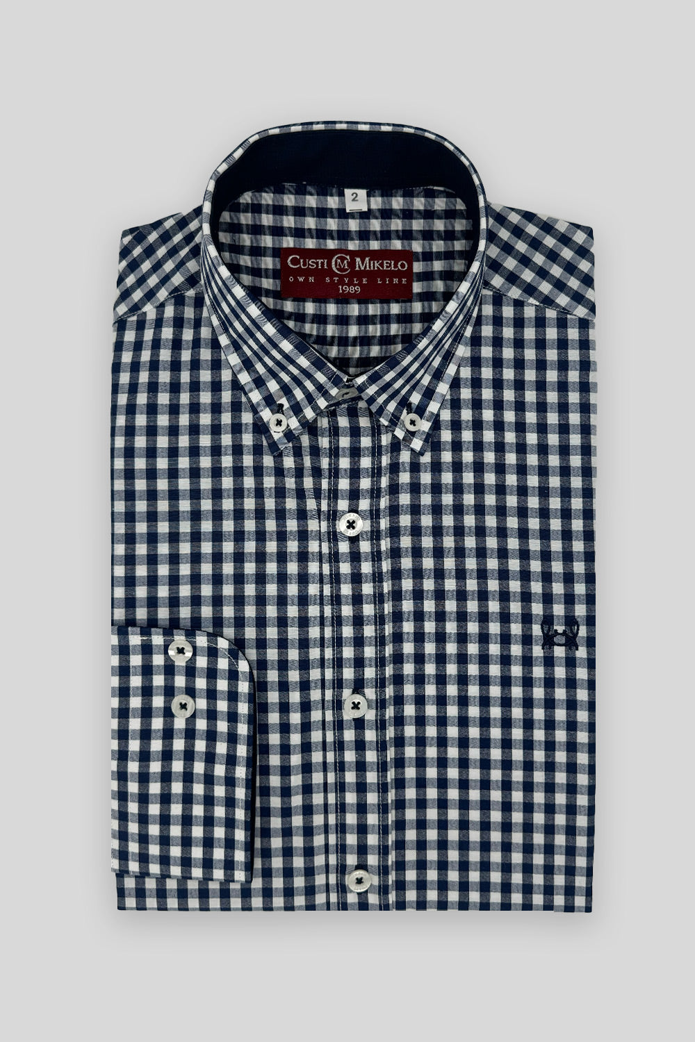 Camisa Cuadro Vichy Navy