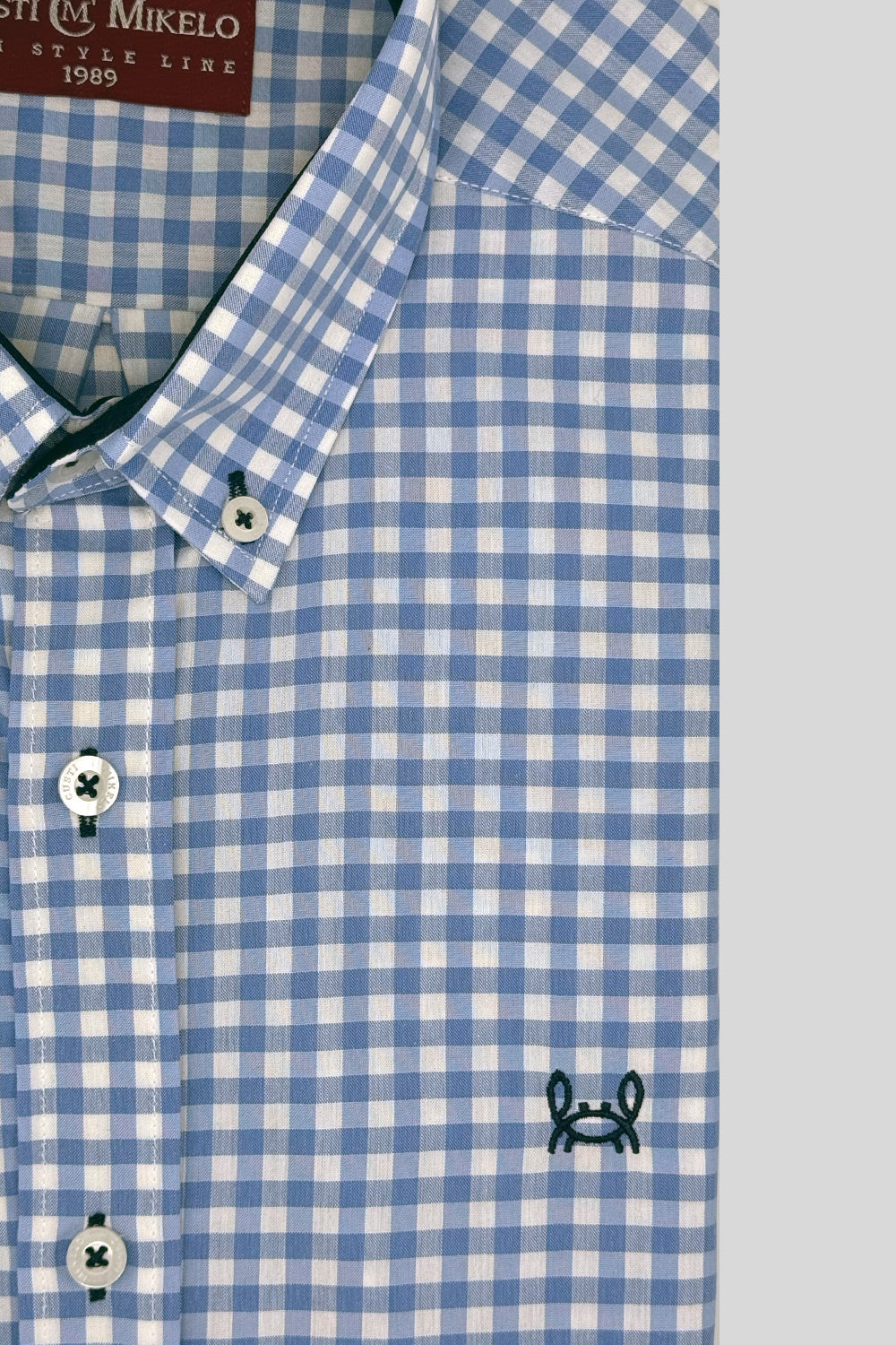 Camisa Cuadro Vichy Blue