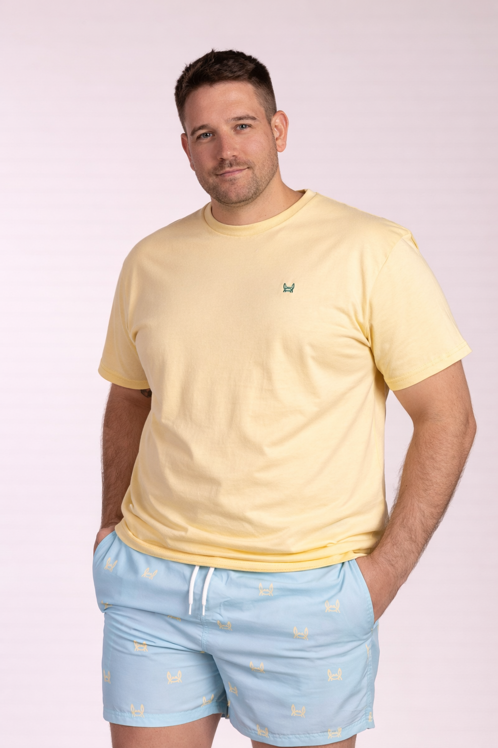 Camiseta Básica Manga Corta Vainilla