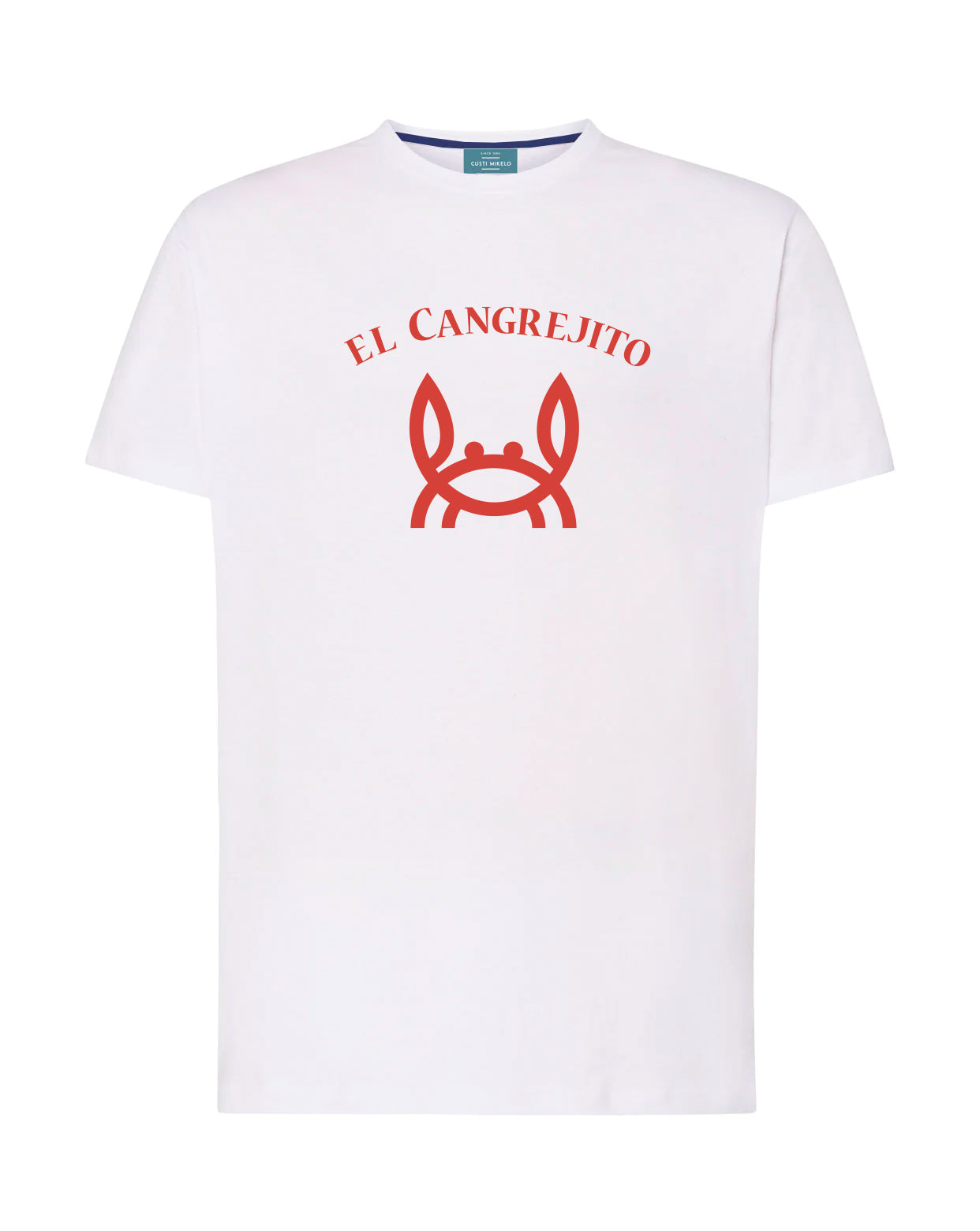 Camiseta cangrejito blanco rojo