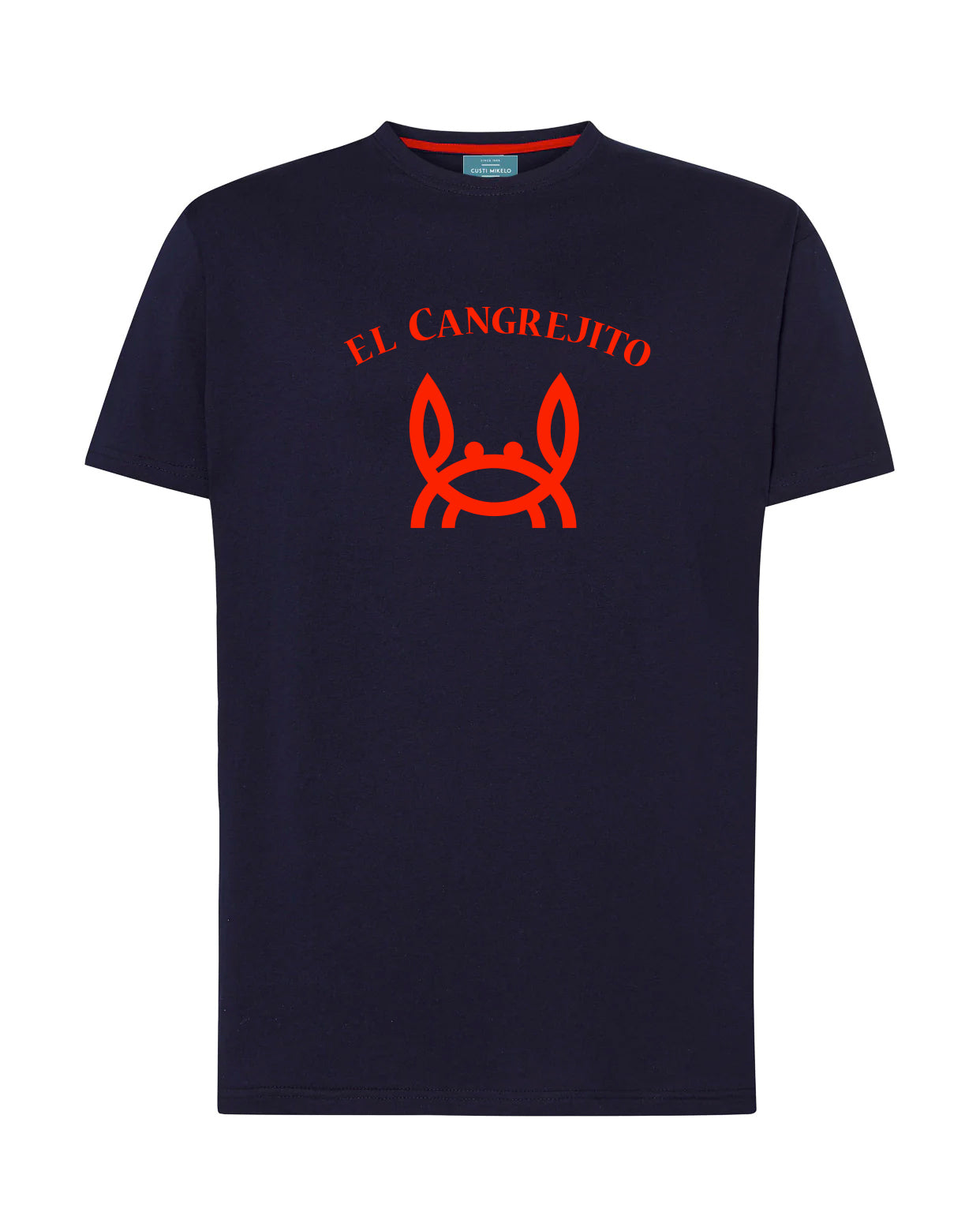 Camiseta cangrejito marino/roja