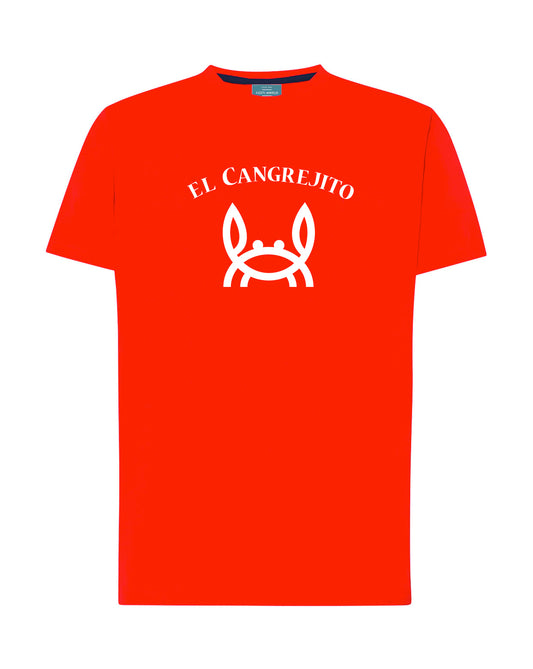 Camiseta cangrejito rojo blanco