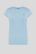Camiseta Chica Manga Corta Celeste
