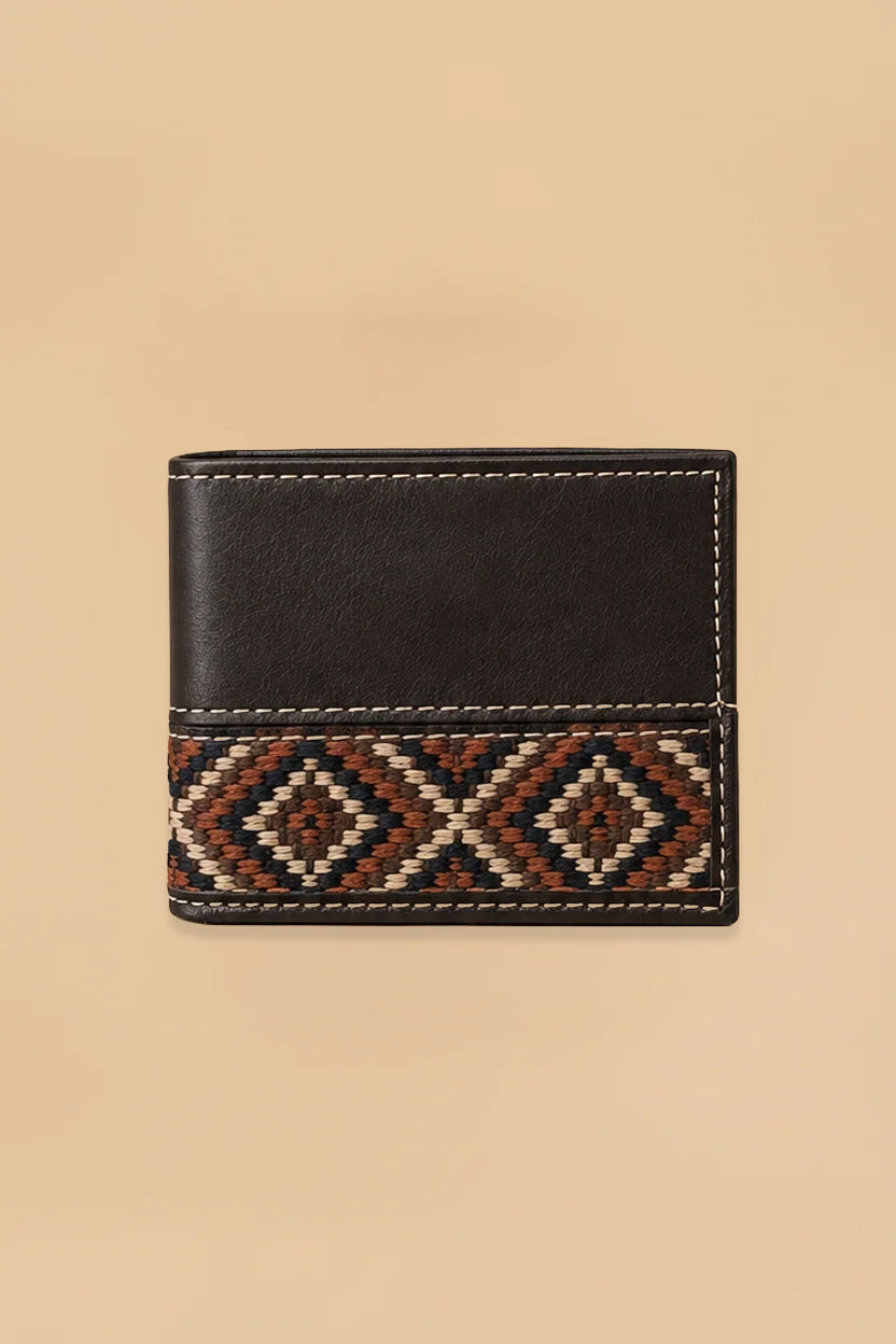 Cartera Marrón Tejido Étnico | Tierra