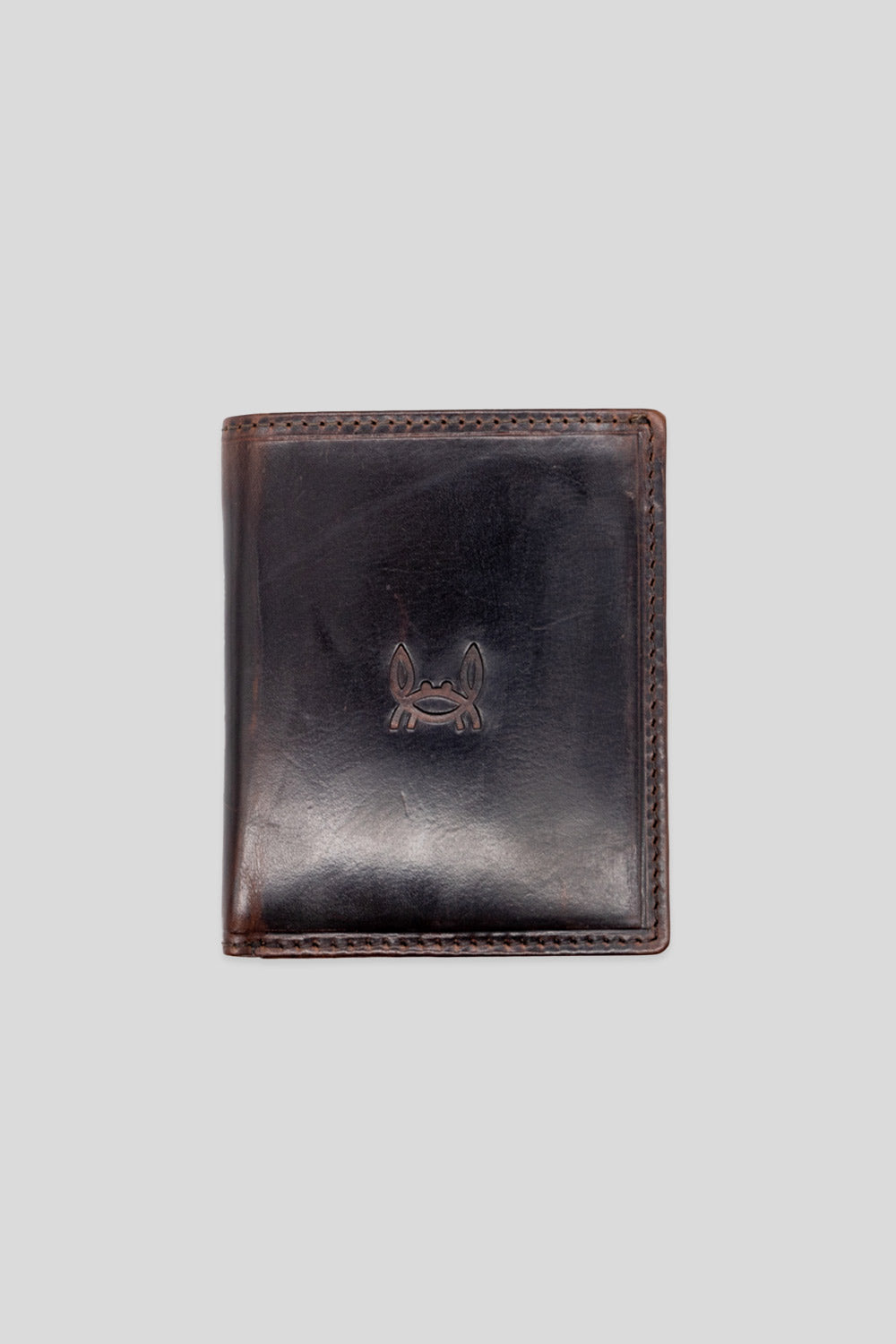 Cartera Cuero Marrón Oscuro