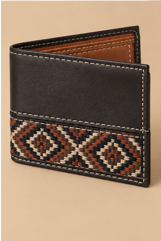 Cartera Marrón Tejido Étnico | Tierra