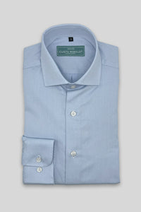Camisa Vestir Estructura Celeste