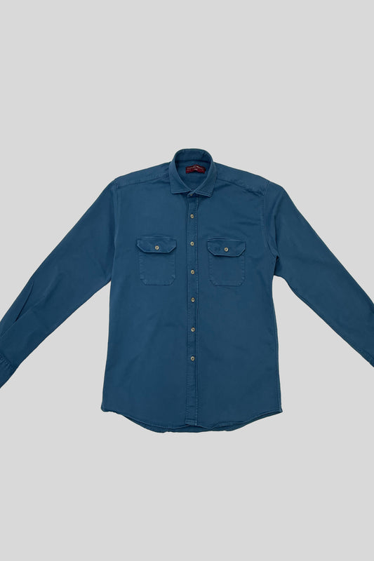 Chaqueta Algodón Lavada Azul | Cazorla