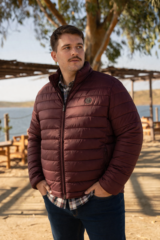 Chaqueta Acolchada Granate