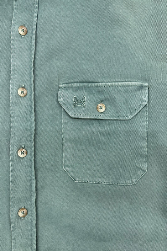 Chaqueta Algodón Lavada Verde | Cazorla