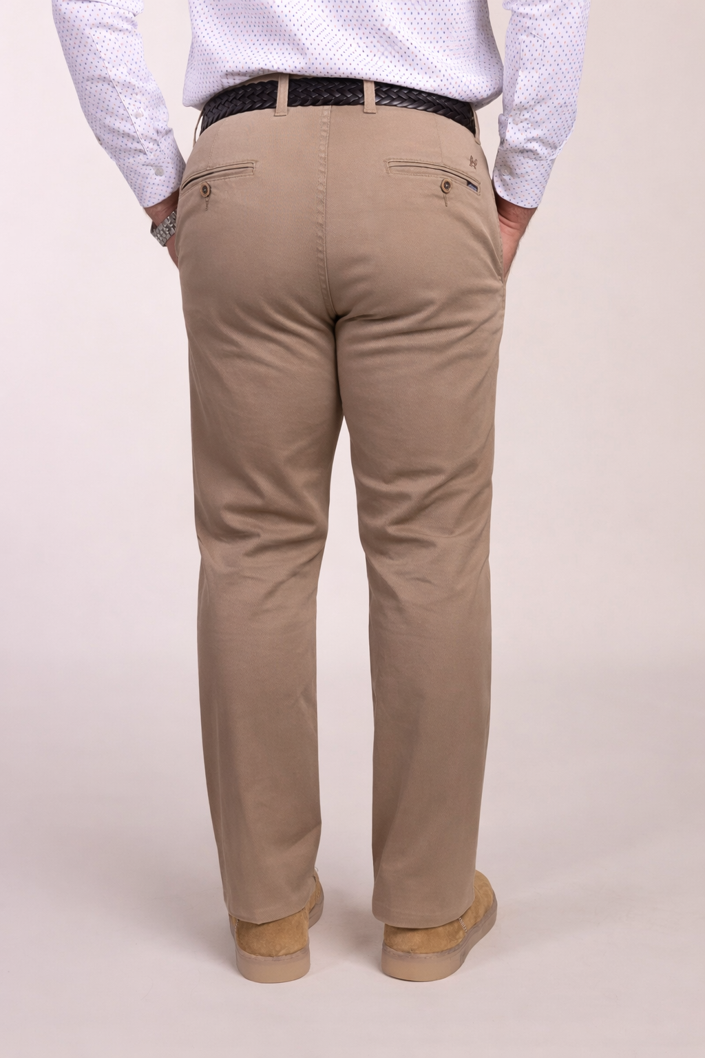 Pantalón Chino Elástico Beige | Jesulín